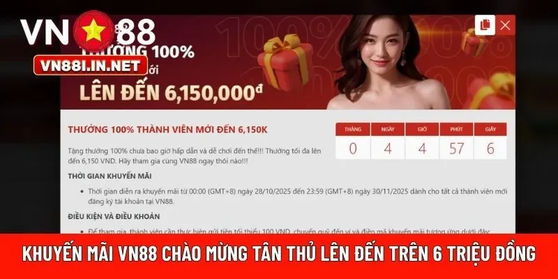 Khuyến mãi VN88 chào mừng tân thủ